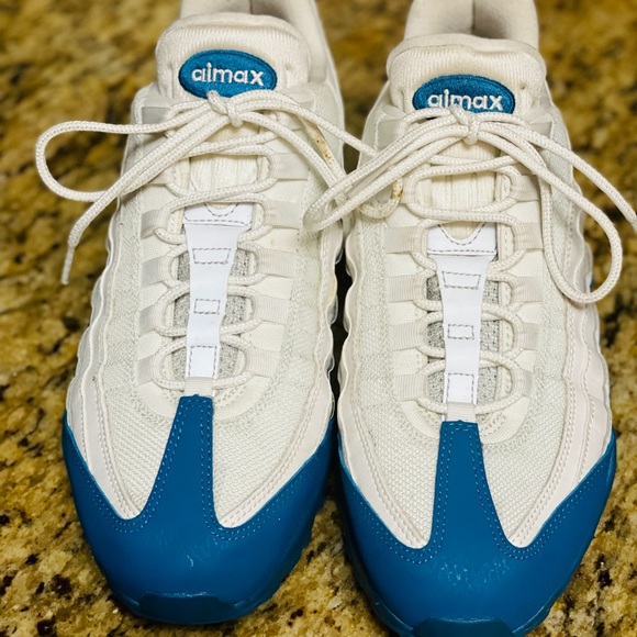 Nike Air Max White Green Abyss 95 (Rare) - Picture 1 of 4